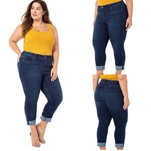 LIVERPOOL Los Angeles The Crop Jeans Size 20W Color Lakewood Mid